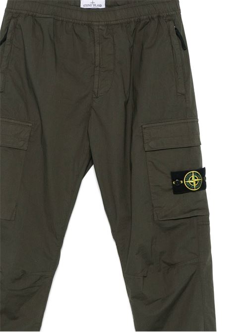 Olive green pants STONE ISLAND | 153100031S0003V0054